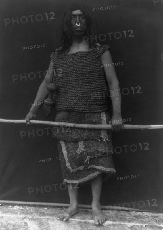 Nakoaktok warrior, c1914. Creator: Edward Sheriff Curtis.