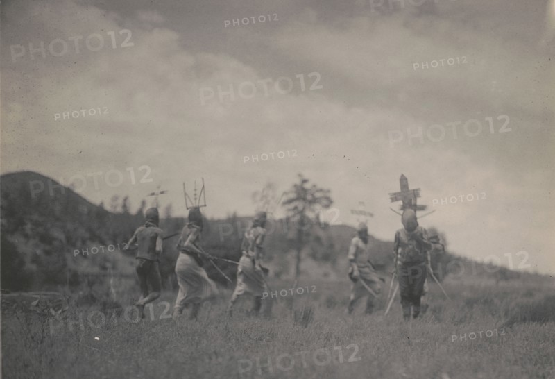Apache dancers, c1906. Creator: Edward Sheriff Curtis.