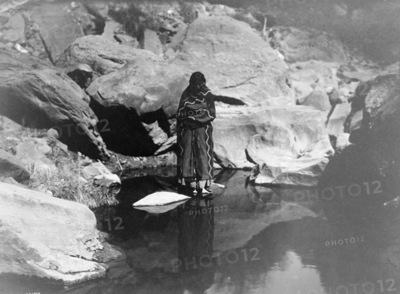 Nature's mirror-Navaho, 1904, c1904. Creator: Edward Sheriff Curtis.