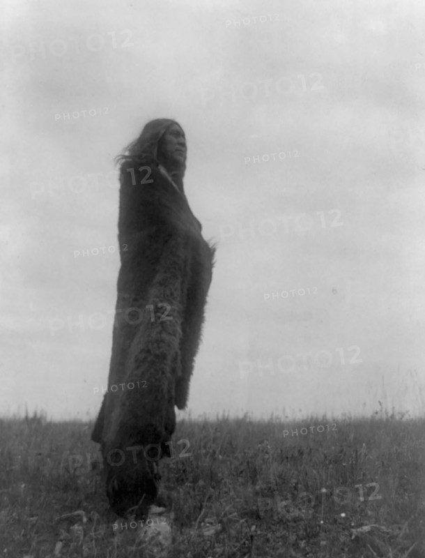 Crying to the spirits, c1908. Creator: Edward Sheriff Curtis.