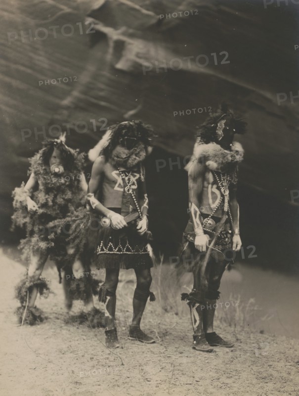 Yeibichai war gods, 1904, c1905. Creator: Edward Sheriff Curtis.