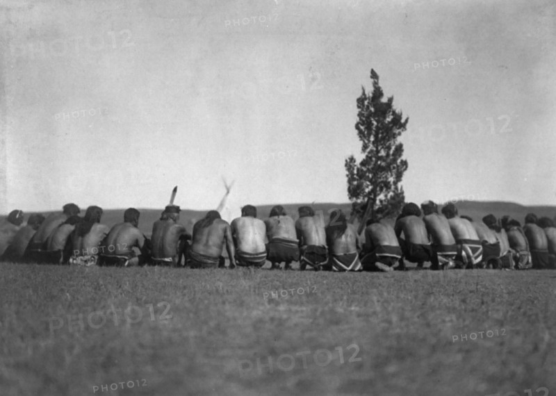 Arikara medicine fraternity-The prayer, c1908. Creator: Edward Sheriff Curtis.