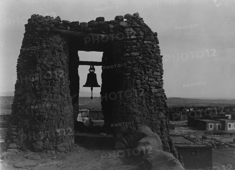 Acoma belfry, c1905. Creator: Edward Sheriff Curtis.
