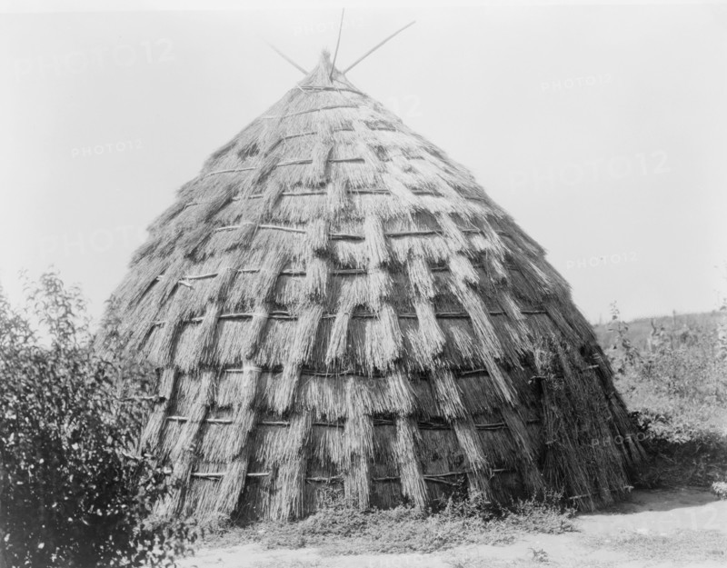 Wichita grass-house, c1927. Creator: Edward Sheriff Curtis.