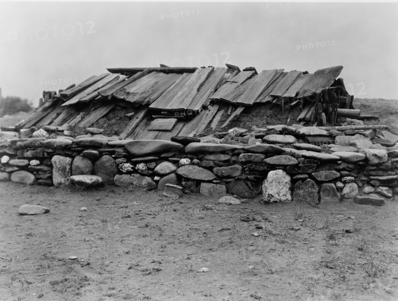 Hupa sweat-house, 1923. Creator: Edward Sheriff Curtis.