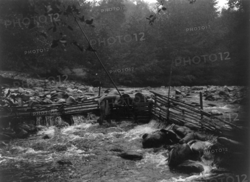Hupa trout trap, c1923. Creator: Edward Sheriff Curtis.