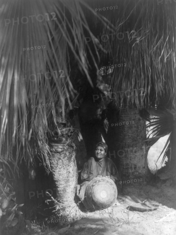 Under the palms-Cahuilla, 1905, c1924. Creator: Edward Sheriff Curtis.