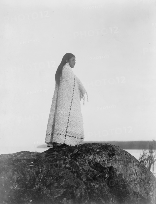 Cowichan girl, c1913. Creator: Edward Sheriff Curtis.
