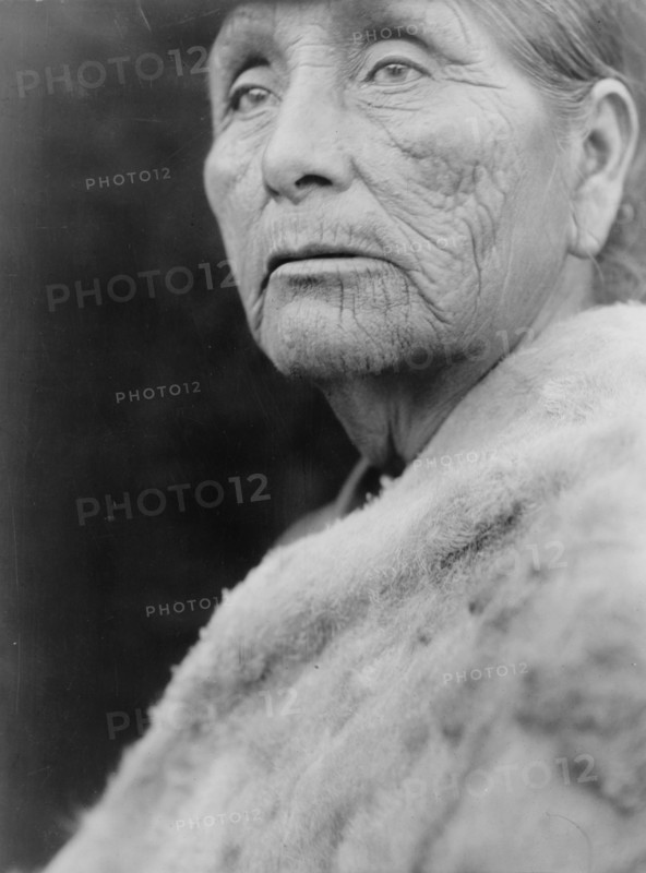Hupa woman, c1923. Creator: Edward Sheriff Curtis.