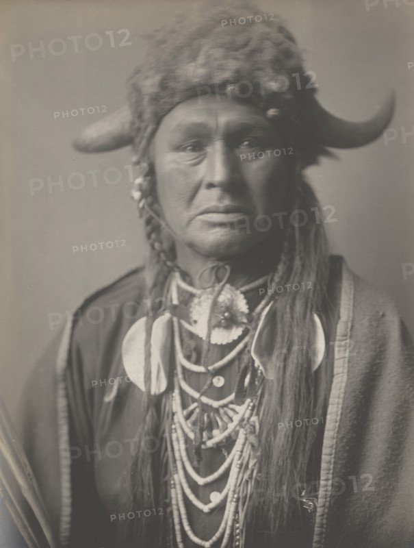 White Man Runs Him, 1908. Creator: Edward Sheriff Curtis.
