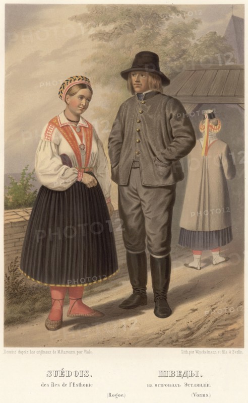 Swedes. On the islands of Estonia, 1862. Creator: Karl Fiale.