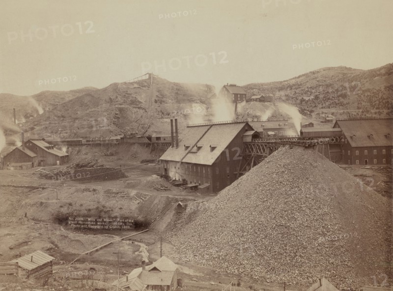 Mills and mines Part of the great Homestake works, Lead City, Dak, 1889. Creator: John C. H. Grabill.