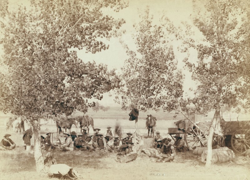 Dinner scene, between 1887 and 1892. Creator: John C. H. Grabill.