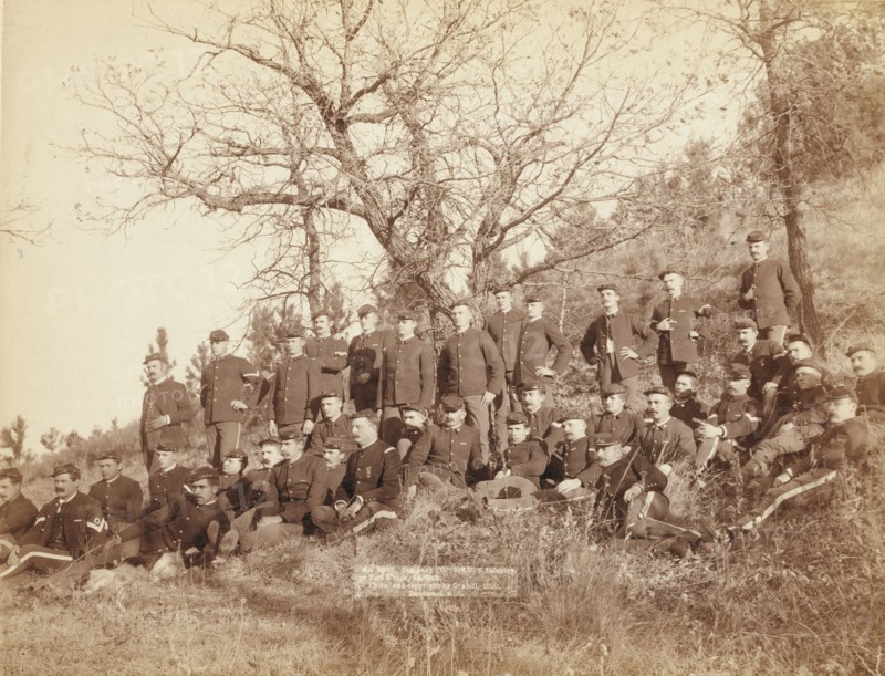 Company "C," 3rd US Infantry near Fort Meade, So Dak, 1890. Creator: John C. H. Grabill.