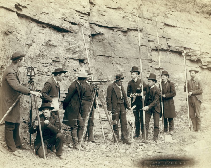 Deadwood Central RR Engineer Corps, 1888. Creator: John C. H. Grabill.