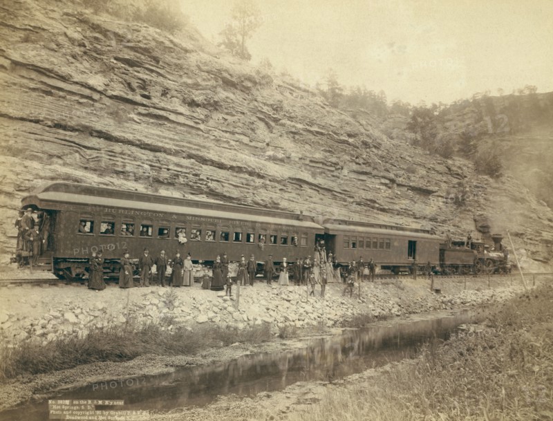 On the B[urlington] and M[issouri River] R'y near "Hot Springs, SD", 1891. Creator: John C. H. Grabill.