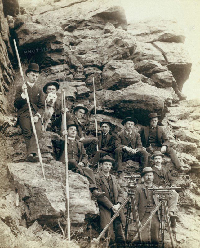 Deadwood Central RR Engineer Corps, 1888. Creator: John C. H. Grabill.