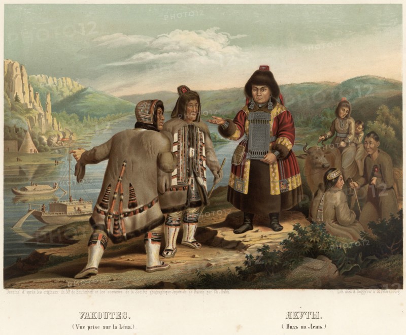 Yakuts (From the Lena), 1862. Creator: Karlis Huns.