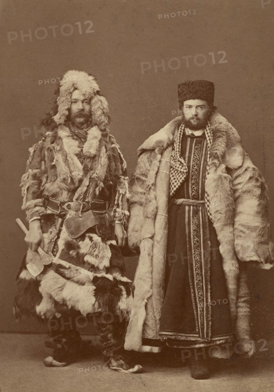 Krasnoyarsk merchants at the fair in Nizhny Novgorod, 1860-1870. Creator: Andrei Osipovich Karelin.