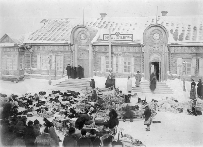 Arrival of Winter Mail, 1890. Creator: Ivan Nikolaevich Krasnov.