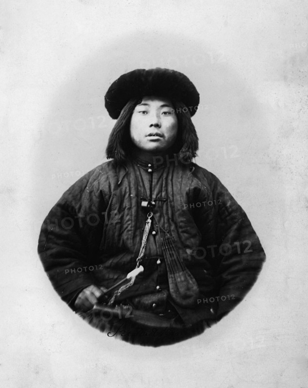 Gilyak in a winter suit, 1865-1871. Creator: VV Lanin.