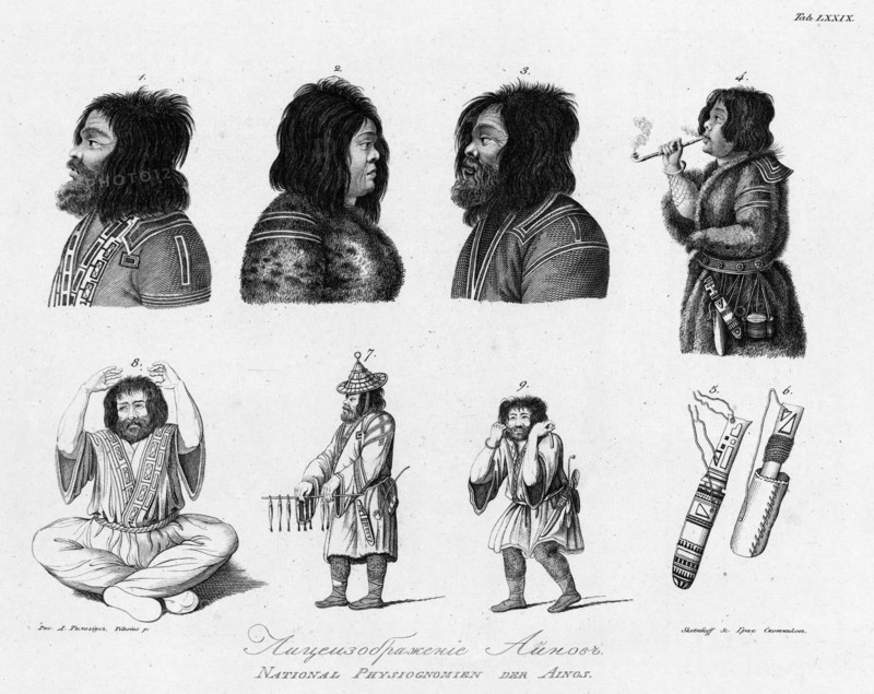 Ainu, 1813. Creator: Jegor Skotnikoff.