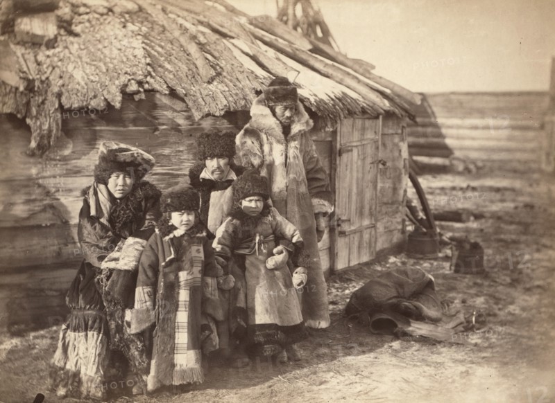 Group of Tartars [ie, Tatars] at small village near Minisinsk [ie, Minusinsk], between 1885 and 1886 Creator: Unknown.