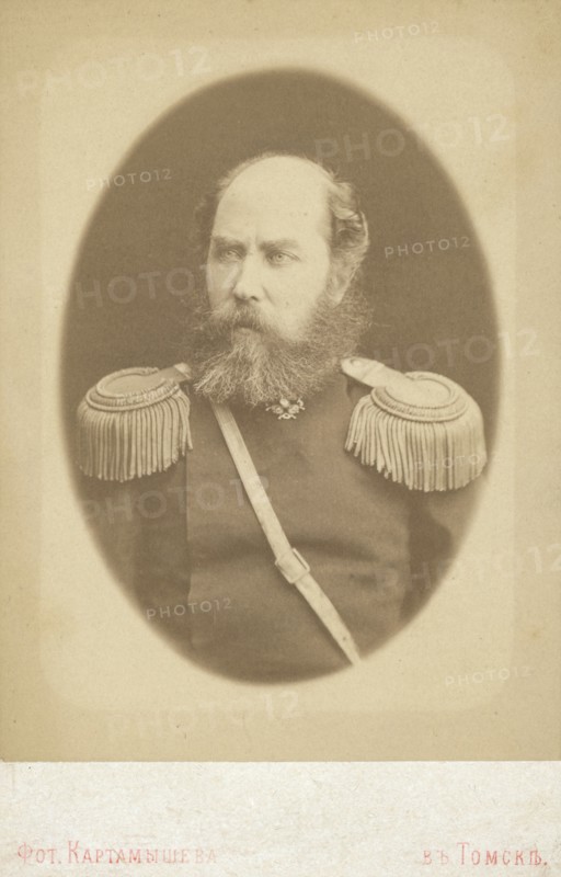 Aleksandr Yagodkin, half-length portrait, facing slightly left, between 1880 and 1886. Creator: Unknown.