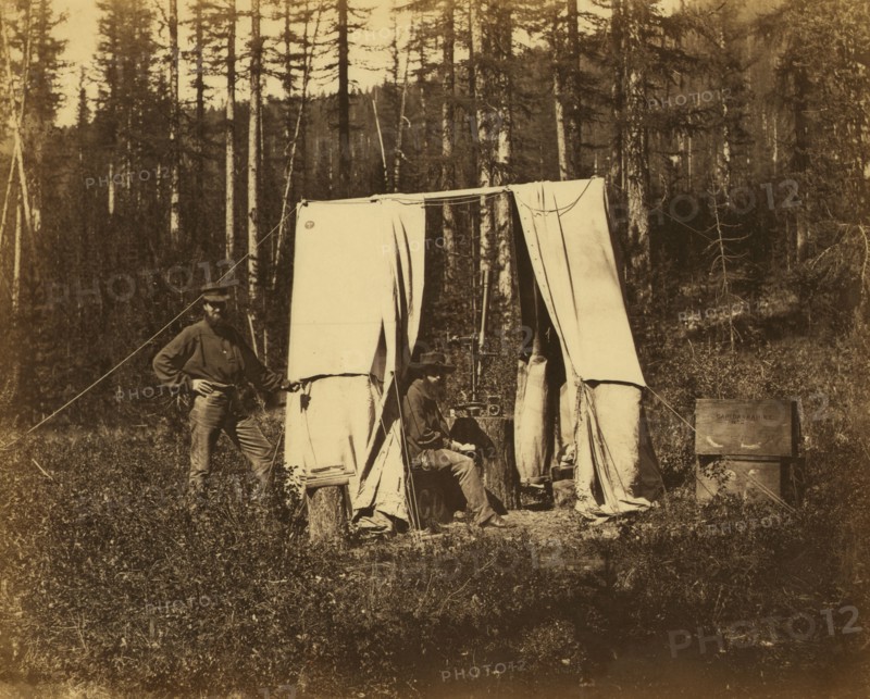 Observatory tent, N A [ie, North American] Boundary Commission, 1861. Creator: Unknown.