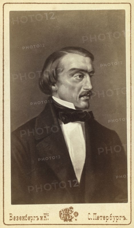 Vissarion Grigoryevich Belinsky, half-length portrait, facing right, between 1880 and 1886. Creator: Unknown.