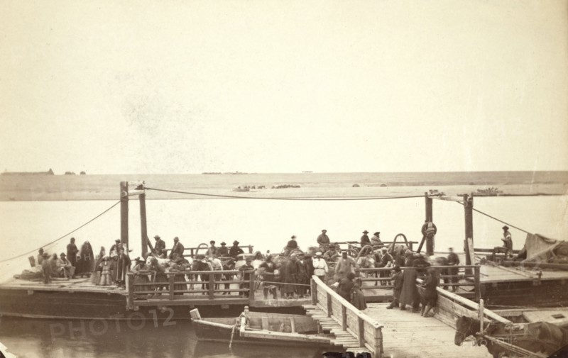 The Ferry at Semapolatinsk [ie, Seme i], between 1885 and 1886. Creator: Unknown.