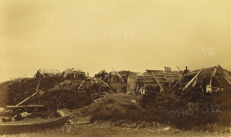 View of dwellings at native village,1894 and 1895. Creator: Unknown.