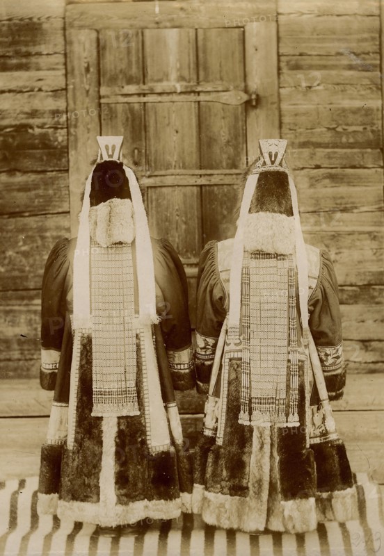 Rich Yakuts. Rear view of the suits, 1895-1939. Creator: L Veniukov.