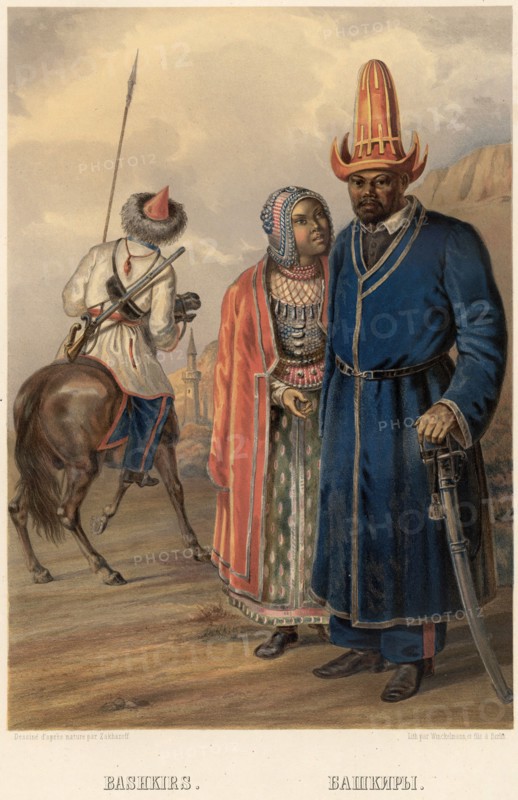 Bashkirs, 1862. Creator: Zakharov.