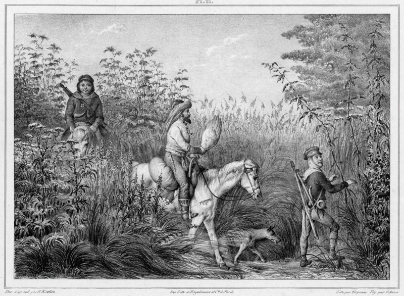 Hunters of Kamchatka, 19th century. Creators: Friedrich Heinrich Kittlitz, Victor Adam.