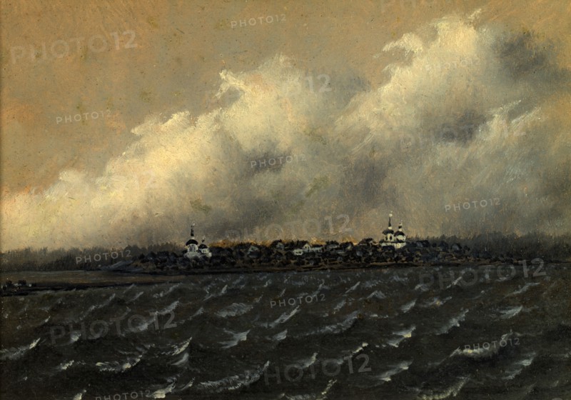 View of Tumskoe Village. The First Station From Narym, 1880-1889. Creator: Pavel Mikhailovich Kosharov.