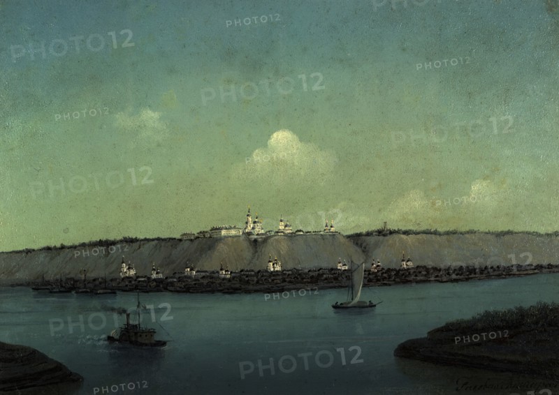 View of the City of Tobol'sk, 1880-1889. Creator: Pavel Mikhailovich Kosharov.