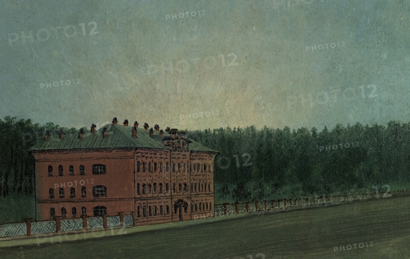 View of the Student Hostel on the Right Corner of the University Grove, Tomsk, 1887. Creator: Pavel Mikhailovich Kosharov.