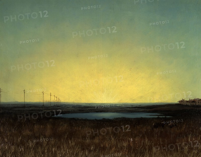 View of the Barabinsk Steppe Near Kainsk City, 1880-1897. Creator: Pavel Mikhailovich Kosharov.