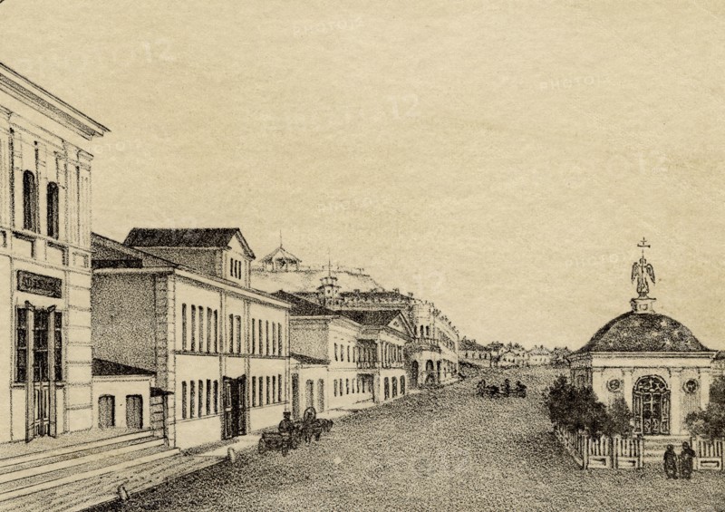 Tomsk Iverskaya Chapel Square, 1886. Creator: Pavel Mikhailovich Kosharov.