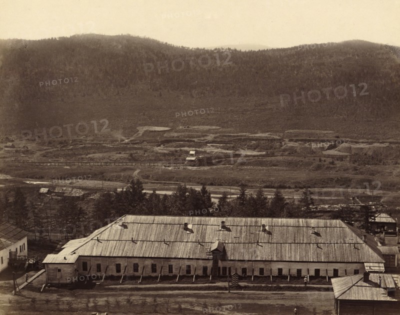 Infirmary for Hard Labor Convicts at the Nizhniaia Kara Mining Works, 1891. Creator: Aleksei Kuznetsov.