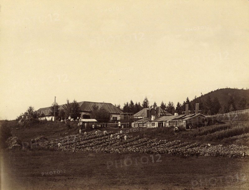 Orphanage at the Nizhniaia Kara Mining Works, 1891. Creator: Aleksei Kuznetsov.