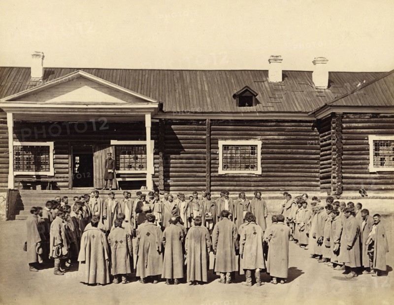 Roll Call of Hard Labor Convicts Serving Their Sentence in Prison, 1891. Creator: Aleksei Kuznetsov.