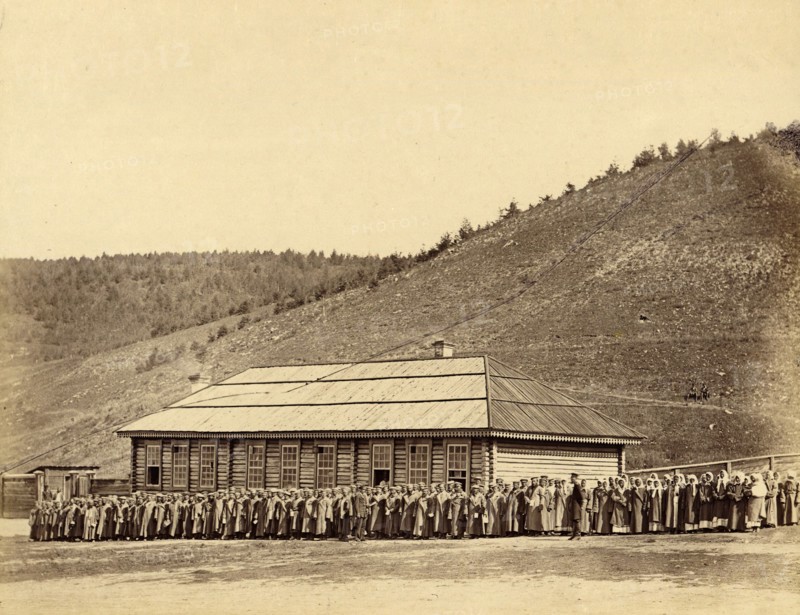Roll Call of Hard Labor Convicts Serving Their Sentence in the Settlement, 1891. Creator: Aleksei Kuznetsov.