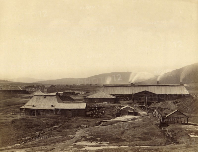 East Side of the Kutomara Silver Smelting Plant, 1891. Creator: Aleksei Kuznetsov.