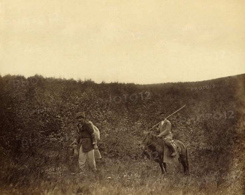 A Vagrant under Rural Guard, 1891. Creator: Aleksei Kuznetsov.