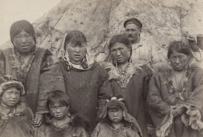 Chukchi Women and Children, 1889. Creator: Unknown.