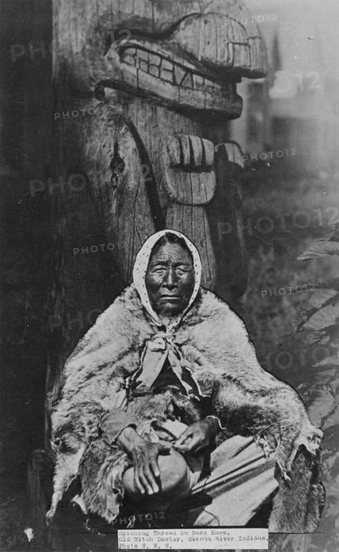 Old Indian witch doctor, between 1900 and 1930. Creator: Frank G. Carpenter.