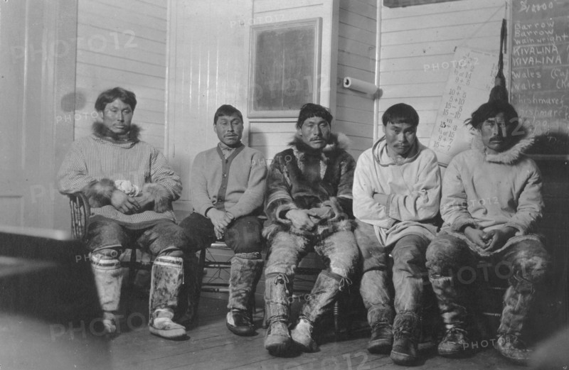 Eskimo town council, between c1900 and 1923. Creator: Unknown.