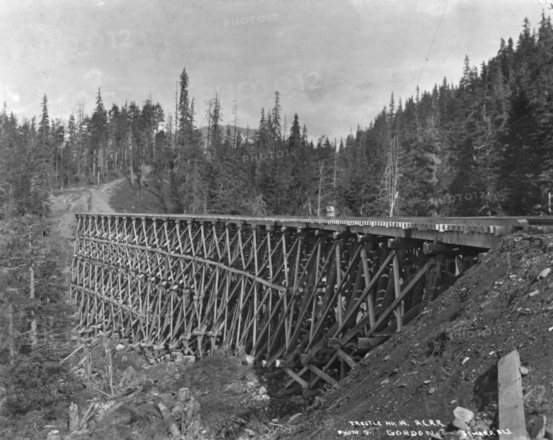 Trestle no. 19 of A.C. Railroad, between c1900 and 1927. Creator: Unknown.